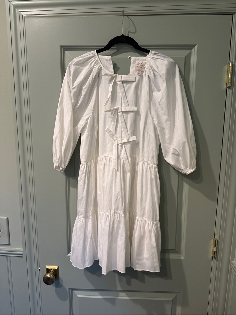 cinq a sept White Lynn Bow Dress